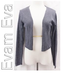 Evam Eva Linen Blend Lightweight Cardigan Sz 1